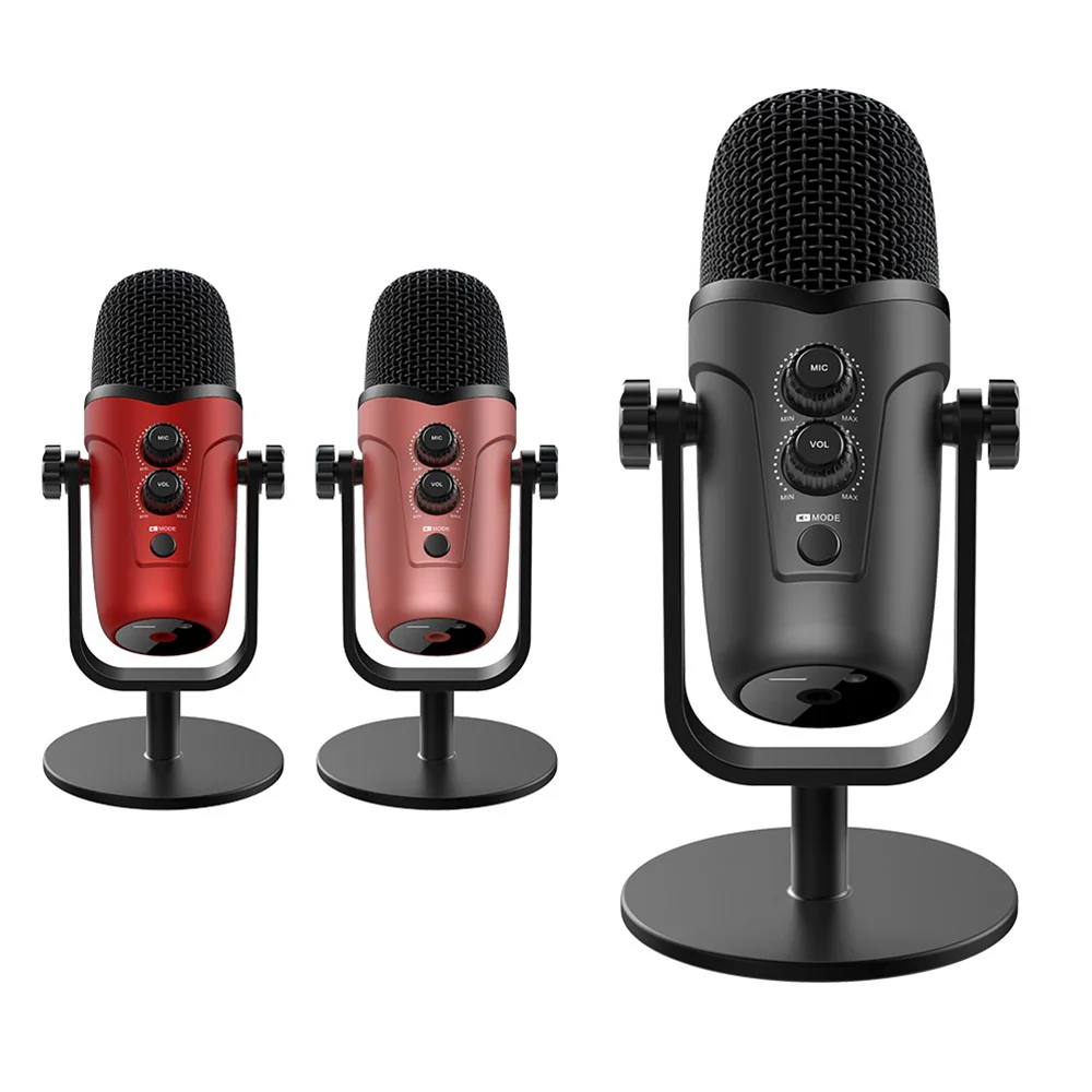 

Professional streaming broadcasting recording gaming usb microphone set for studio computer, Black/red/gold/odm