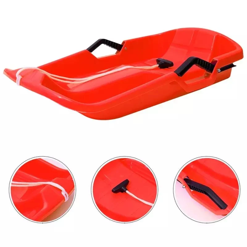 

Winter Outdoor Sports Snow Slider Plastic Snow Sleds for Kids and Adult, 2colors