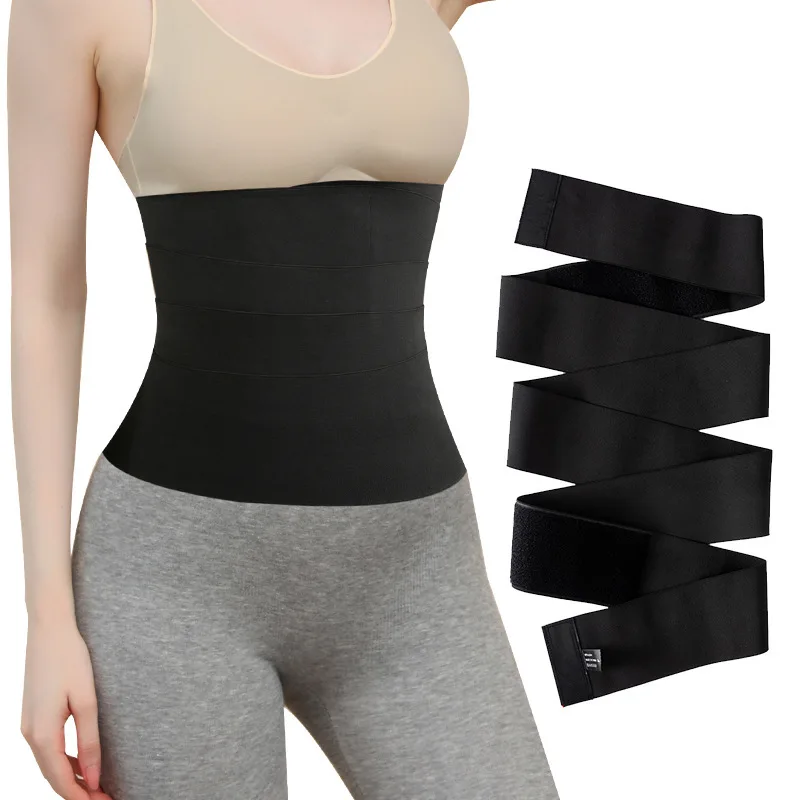 

3M Waist Trainer Slimming Strap Shaperwear Weight Loss Belt Women Tummy Shaper Band Control Resistance Strap Tight Warp, As shown