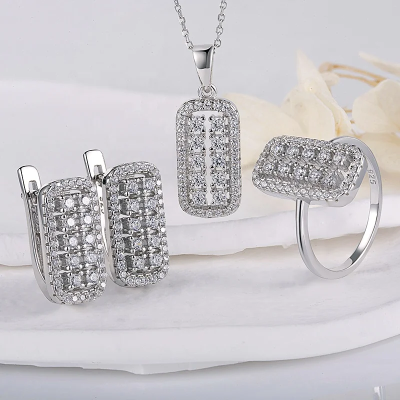 

2022 New Fashion Jewelry Wedding Zirconia Jewelry Set