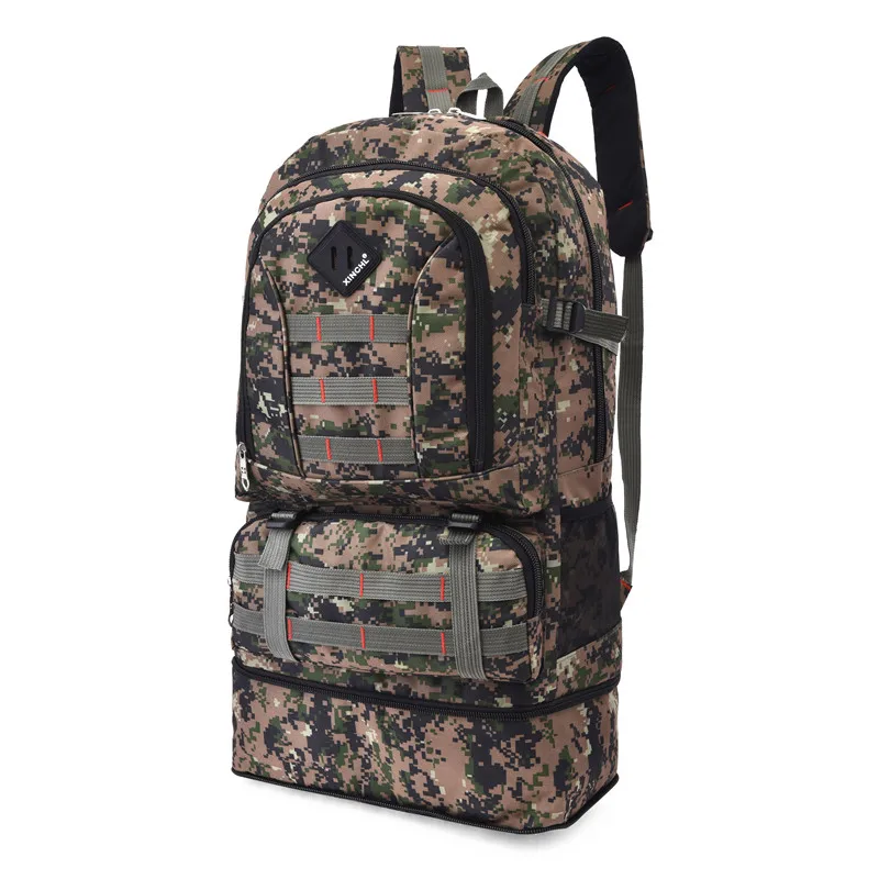 

New army bags Mountain Climbing Hiking Backpacks Camouflage Outdoor Waterproof Military Tactical Bags Backpacks, Black/yellow/brown camouflage/green camouflage