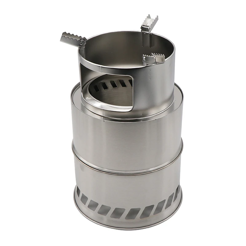 

Wood Stove Stainless Steel Foldable Camping Wood Burning Stove