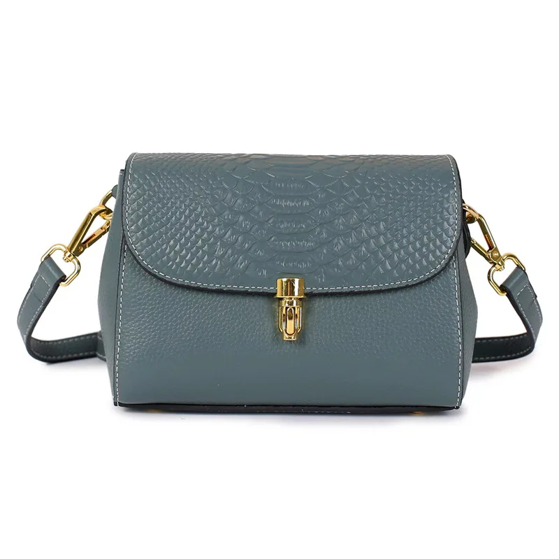

2022 Ins Fashion Blue Real Leather Snake Pattern Clutch Ladies Bag Python Pattern Leather Bags Women Hand Bag, Black, brown, white, blue