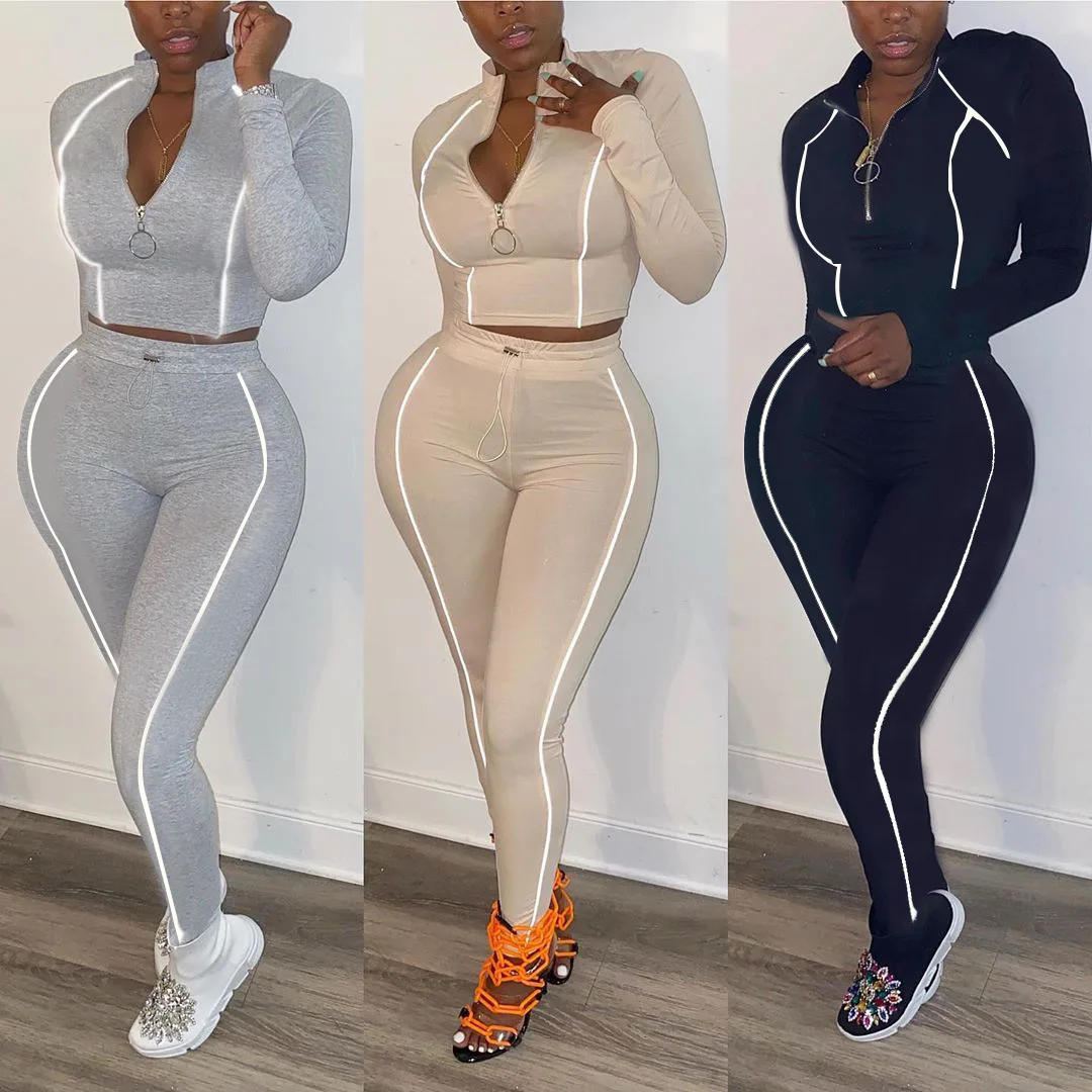 

M5178 Fall Clothing For Women Tracksuit Sports Outfits 2 Piece Set Training & Jogging Wear