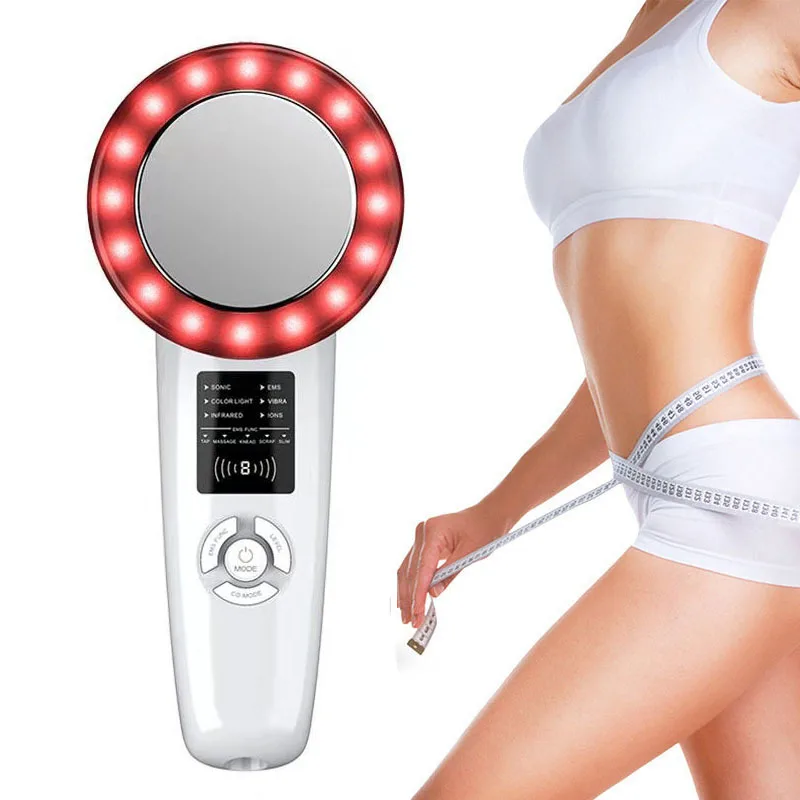 

Ultrasound Cavitation Body Slimming Machine Weight Loss Anti Cellulite Infrared Fat Burner Device Body Slimming Machine, White