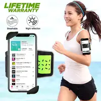

100% Lycra Running Sports Armband for iPhone X, Xs Max, Gym Workouts and Exercise Running Arm Phone Holder Fits for Galaxy S
