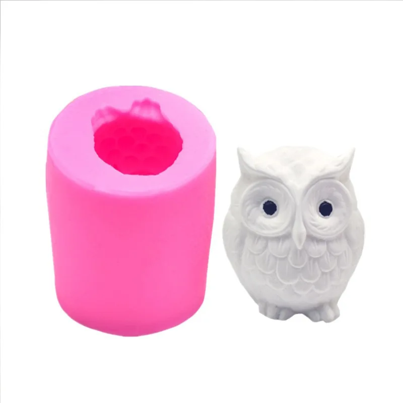 

Fusimai Silicone Moulds Making Candles Cartoon Resin Birds 3d Owl Candle Molds