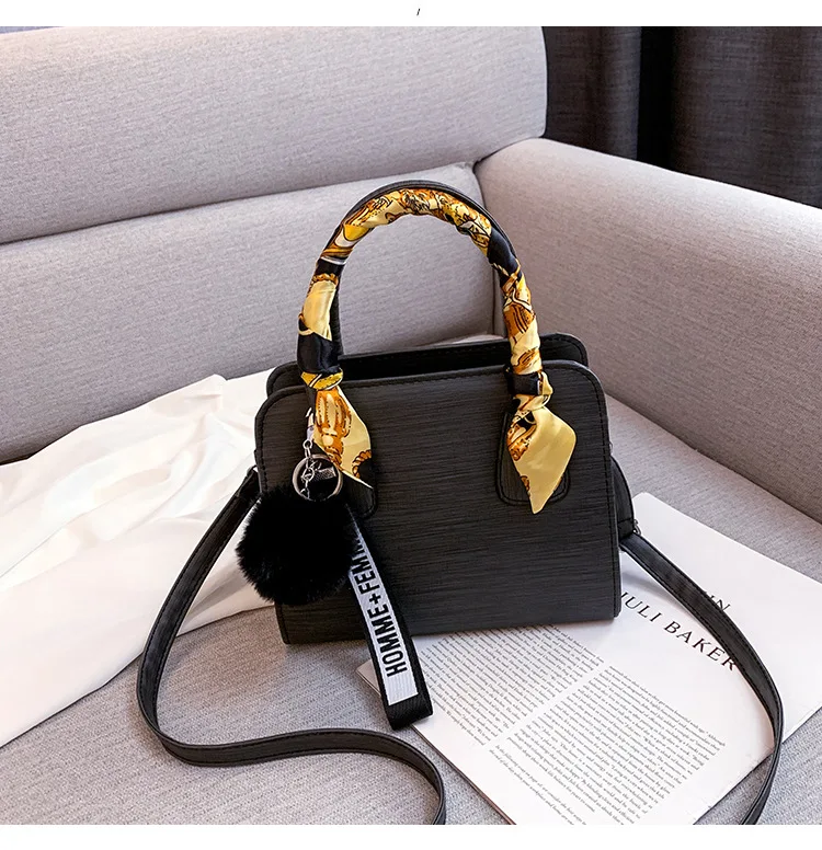 

fashion high quality pu leather shoulder bag shopper women simple crossbody bag ladies leather bags handbags scarves, Accept customized color