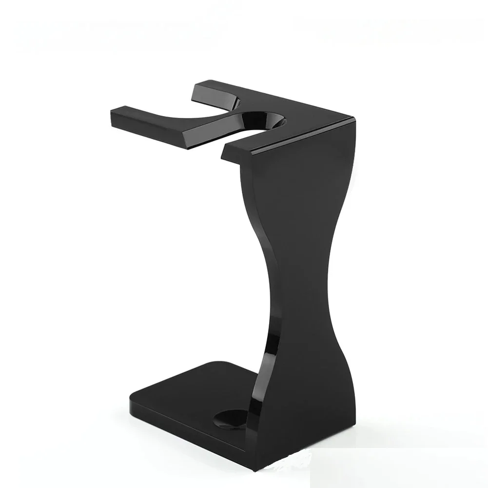 

High Quality Black Transparent Acrylic Plastic Men Beard Shaving Stand Holder
