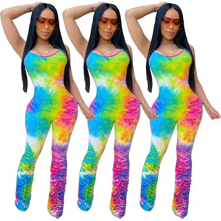 

PH-2022 new648 Colorful Printed Jumpsuit One Piece Jumpsuit Women Bodycon Jumpsuit For Ladies