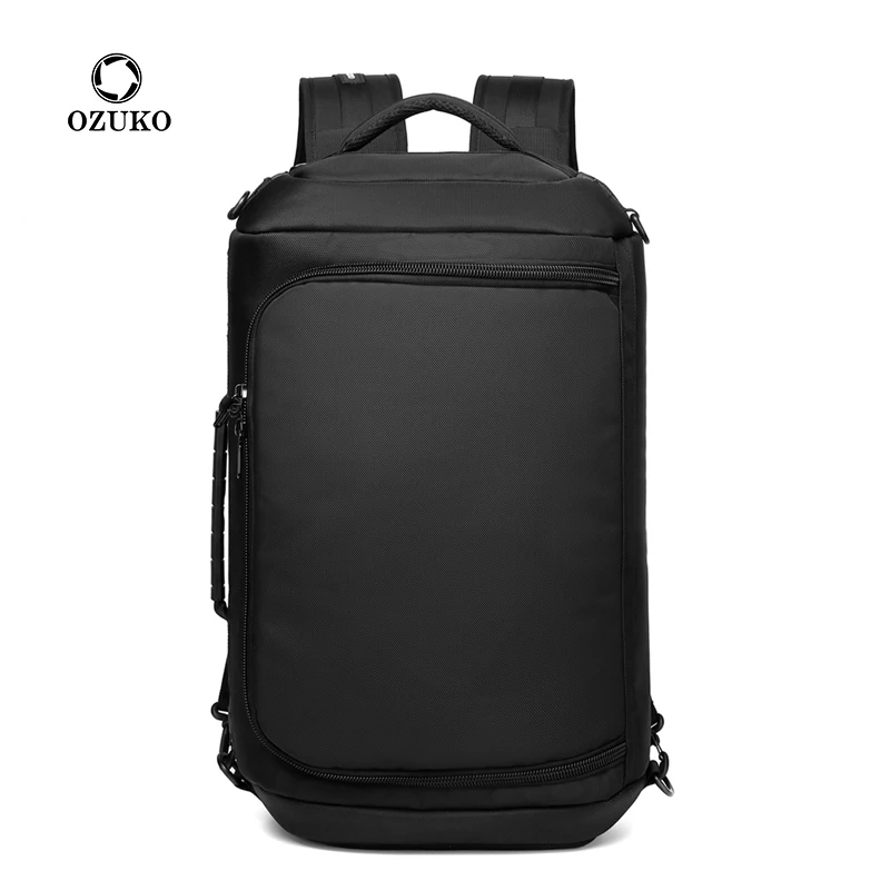 

Ozuko D9306 Drop Shipping Mens Backpacks USB Water Proof Dry And Wet Separate Compartment Ziplock Bag 2022 Hot Sell Backpack