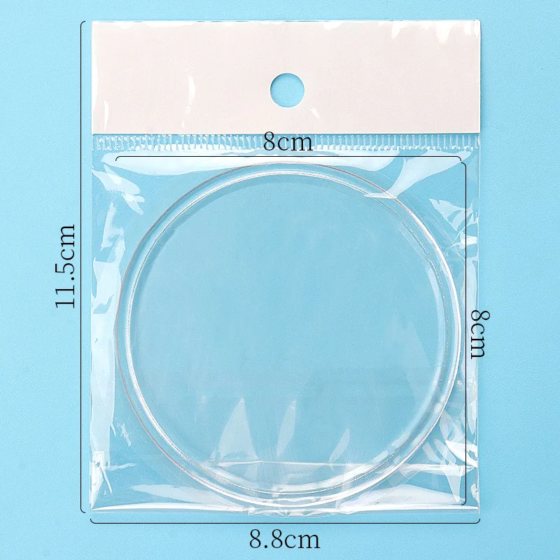 

Wholesale eyelash extensions auxiliary tools transparent silicone round forehead paste anti-static individual packaging forehead