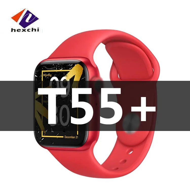 

Factory T55+ T55 Plus Smart Watch X7 With 1.75inch Full Screen Phone Call Watch Fitness Tracker IP67 Seri 6 T55+ Smartwatch