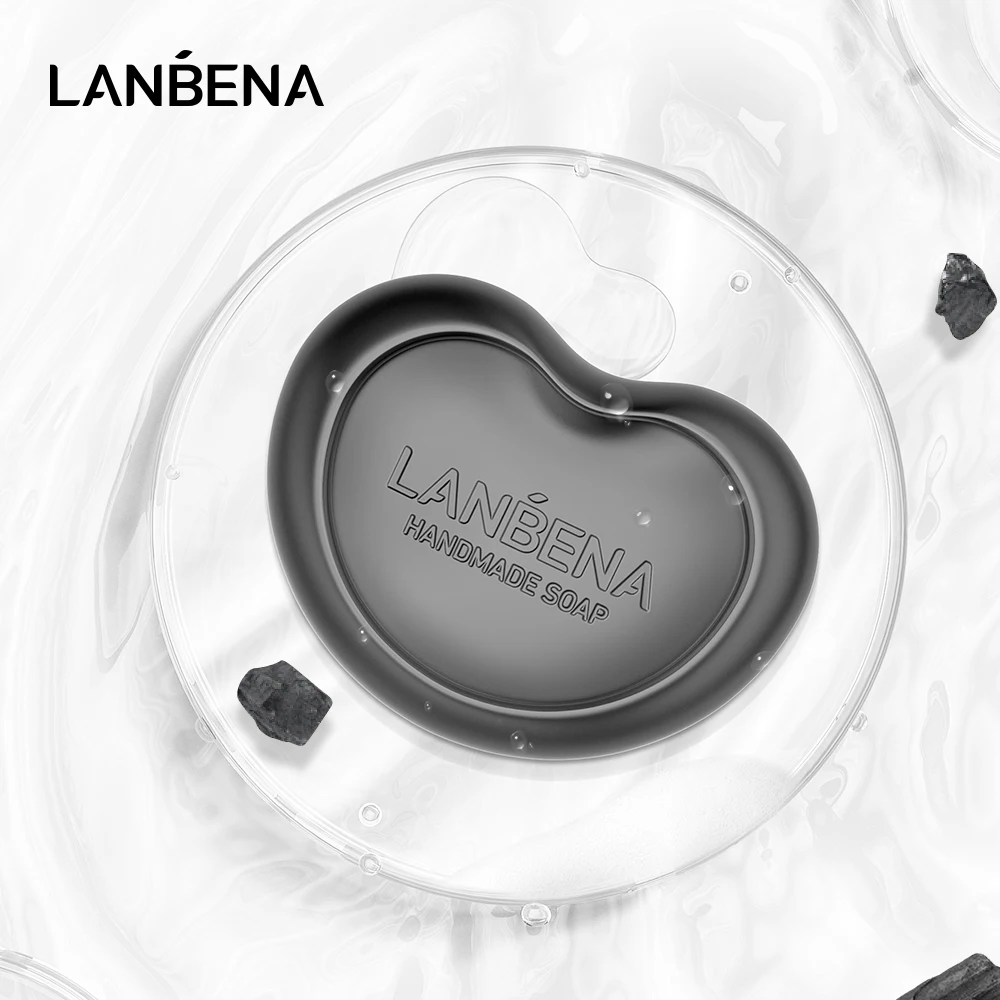 

LANBENA Private Label Bamboo Charcoal Deep Cleansing Oil Control Moisturizing Handmade Soap