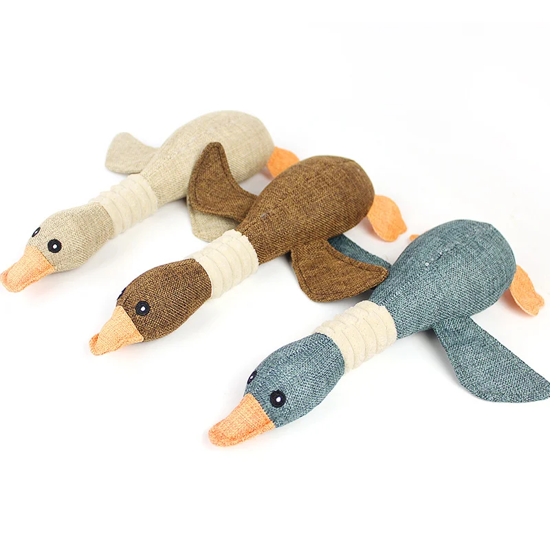 

Cute Dog Squeaky Toy Duck Shape Dog Toys Indestructible Dog Pet Toys