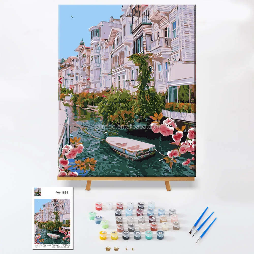 

Paintido 3d wall art decoration flower and acrylic craft paint kit kids painting