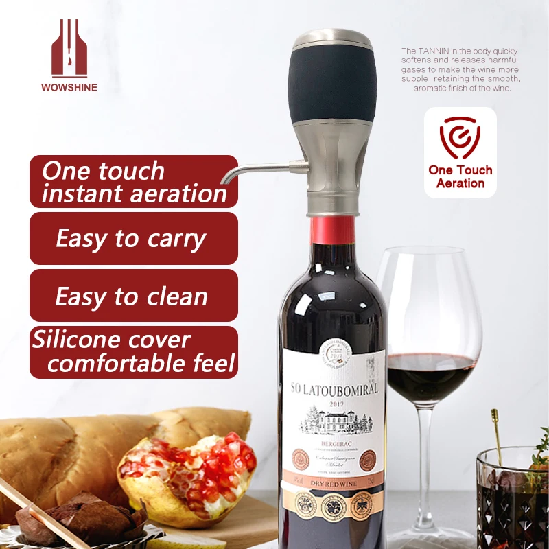 
Wowshine Electric Wine Aerator One Touch Aeration 