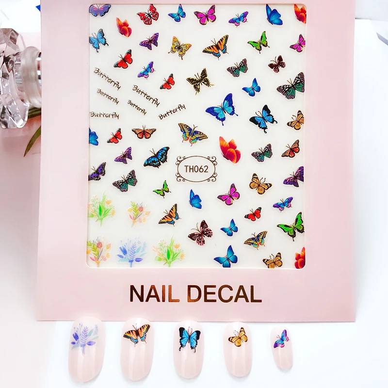 

Wholesale stickers nail decals for nails sticker in stock, Colorful