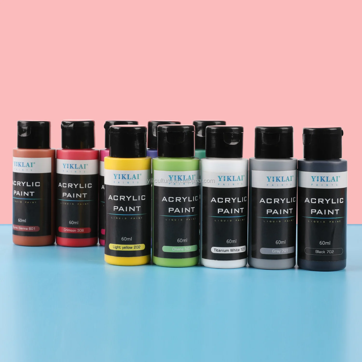 2 Fl.oz Professional Art Supplies Acrylic Color Paint Set 59 Ml Studio