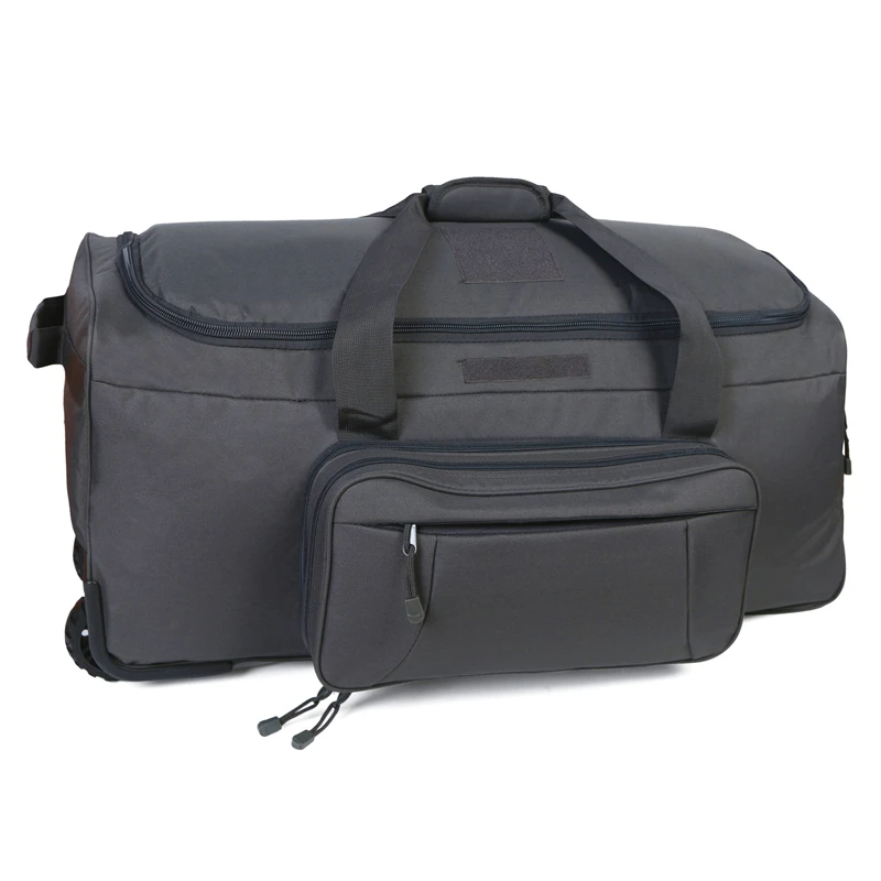 

tactical backpacks top quality l duffel bag big rolling wheeled duffel bag, Gray