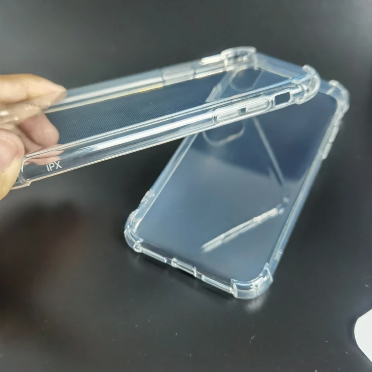 

Stock goods high clear 2.0mm airbag shockproof transparent TPU cell mobile phone accessories cover case for iphone 11