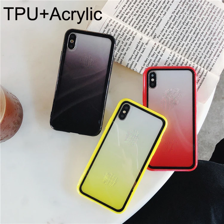 

Fashion Candy Gradient Rainbow Colorful Hard Acrylic TPU Shockproof Cell Phone Back Cover Case For Samsung Galaxy Note 20 Pro