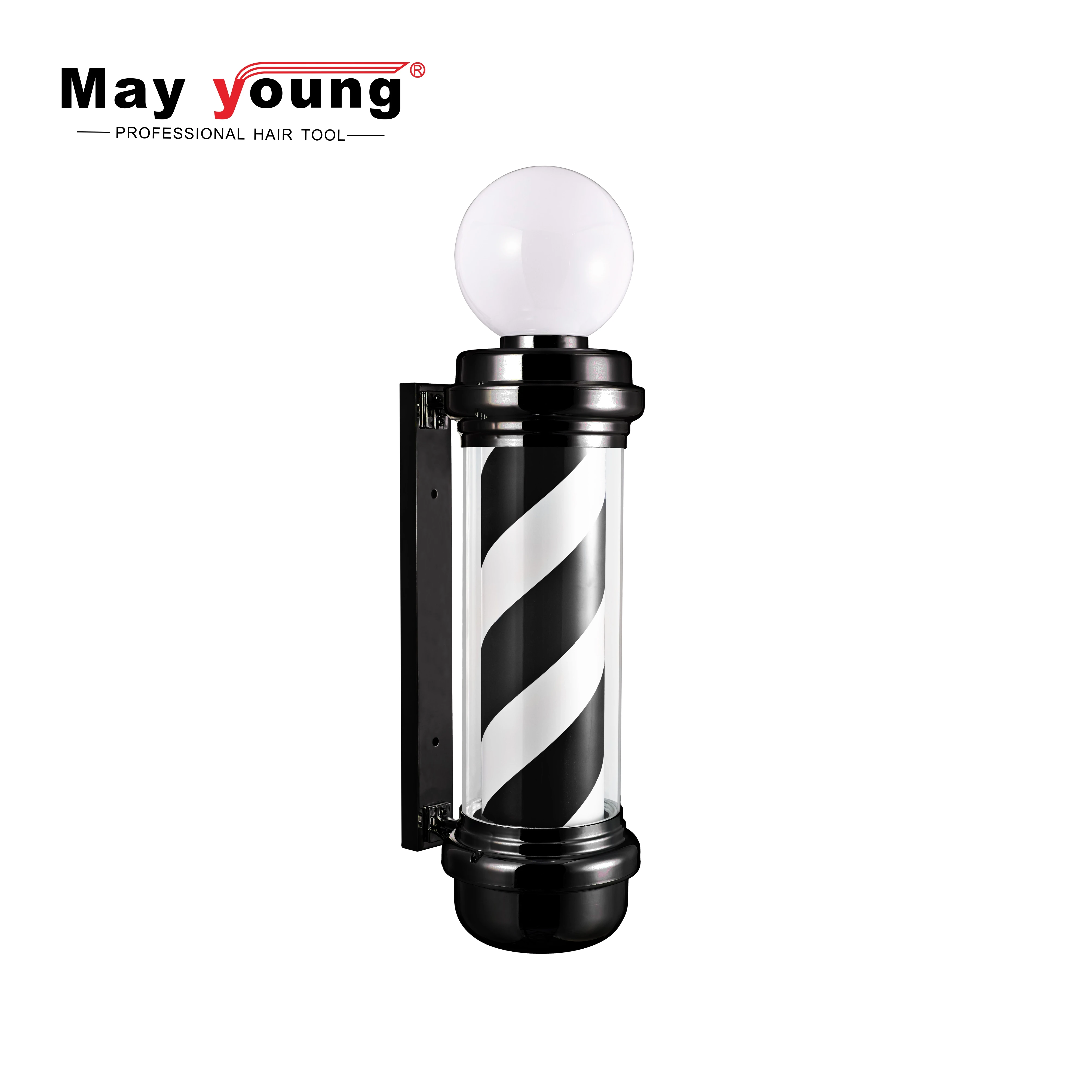 

LED 2 lights Hair salon pole Rotating barber pole