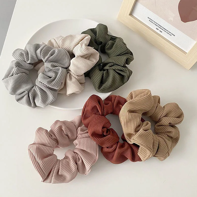 

New Arrivals High Quality Fashion Morandi Color Boutique Fashionable Temperament Girls Knit Colon Hair Band Hair Accessories