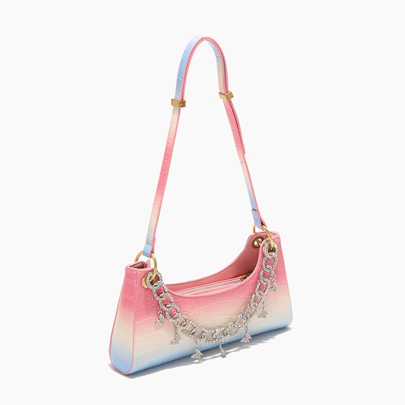 

2022 New Products Ladies Handbags Fashion Luxury Red Leather Wallets Mini Sling Shoulder Brand Design Women Handbags And Purse, Gradient colors or customized