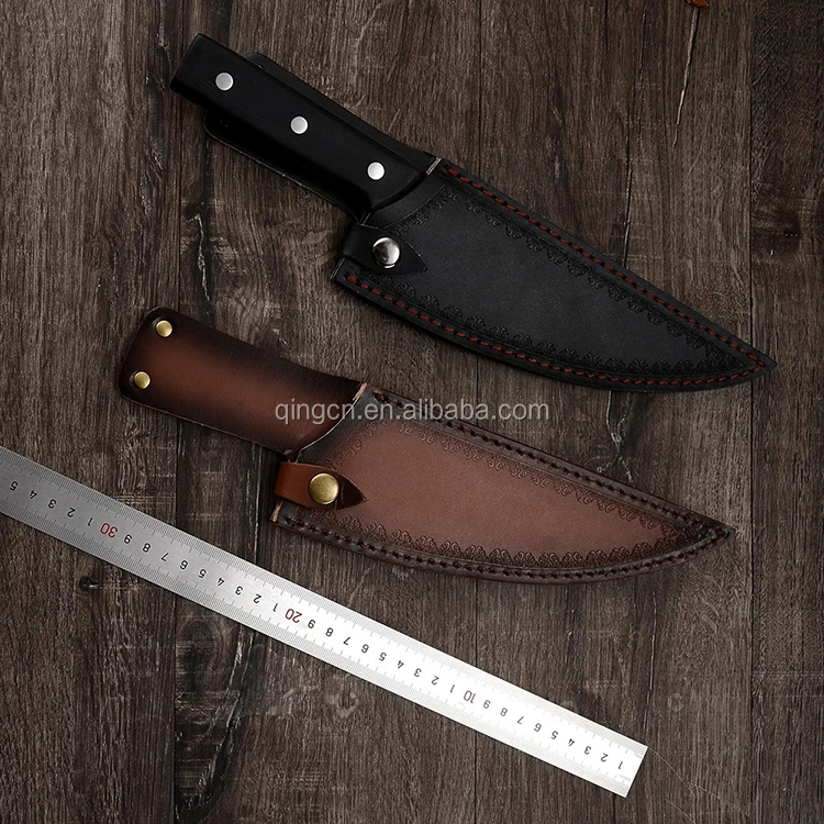 Qing Storage Kitchen Knife Sheath Black Hunting Camping Outdoor Survival  Serbian Chef Knife Leather Sheath Belt Holster - Buy Qing Storage Kitchen  Knife Sheath Black Hunting Camping Outdoor Survival Serbian Chef Knife