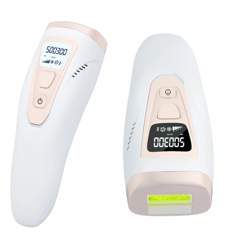 

2021 portable Permanent Hair Removal 5 Levels for Body & Face with LCD Display IPL Laser Hair Removal System for Both Men Women, White/pink