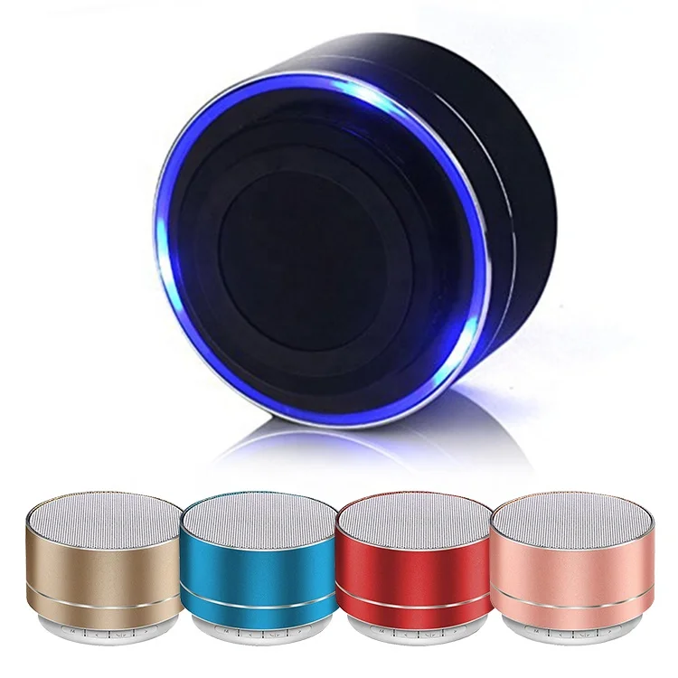 

Outdoor With LED Light Handsfree Stereo Sound BT Wireless Mini Portable Speaker, Black / blue / gold / silver / red / rose gold