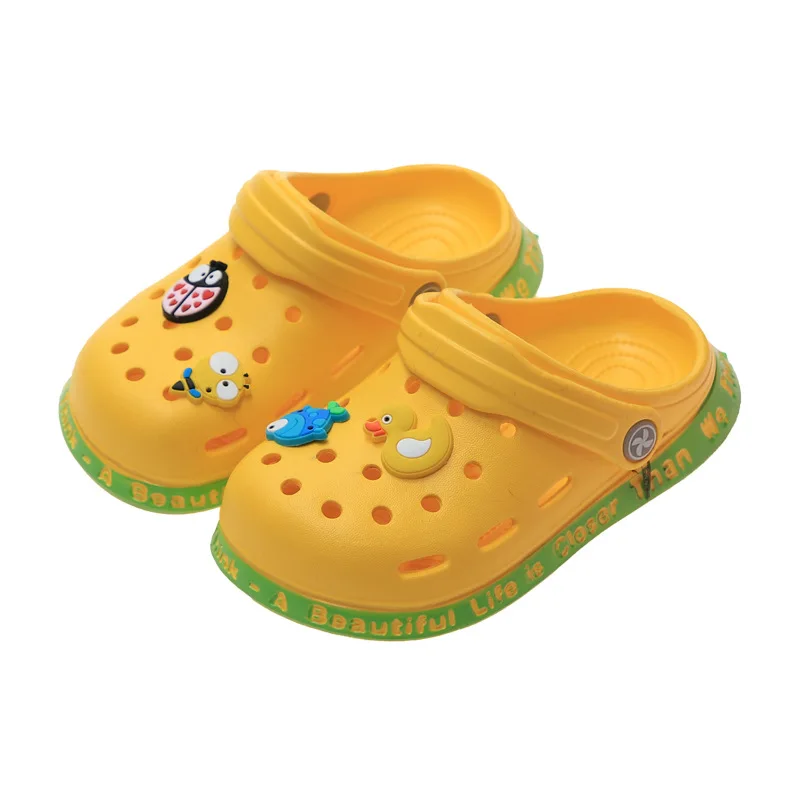 

2021 New Style Cute Summer Kids Beach Sandal Croc Shoes Children Boy Girl PVC sandals