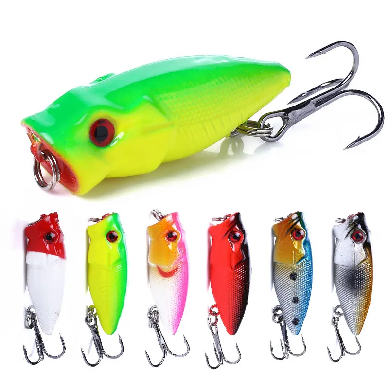 Hengjia Wholesale Mini Popper 35mm 2.7g ABS Plastic Bait Popper Fishing Lure