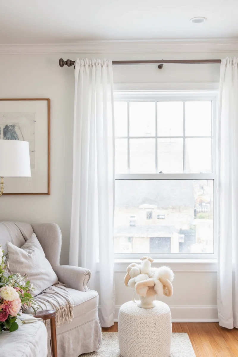 Multiple creative uses of command hook curtain rods