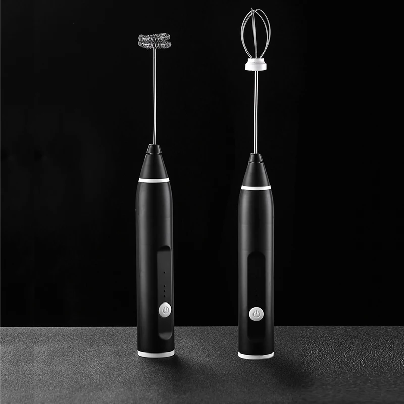 

Food Grade Rechargeable Usb 304 Stainless Steel Electric Adjustable Egg Milk Frother Coffee Tools Foam Maker
