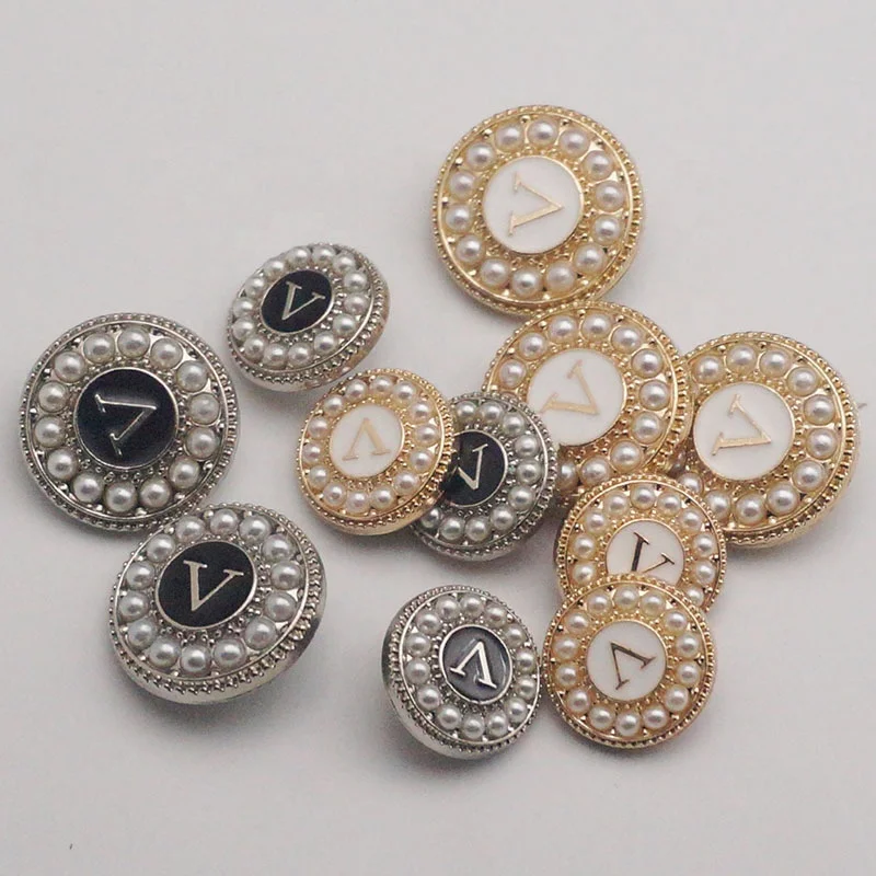 

Clothes accessories fancy fashion woman decorated shank plastic pearl buttons for clothing, White or transparent