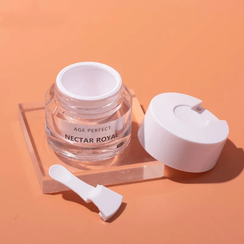 

Cosmetic Pack Empty Cosmetic Package Cream Pot Jar Transparent 15g 30g 50g Acrylic Skin Care Cream With Double Wall Lid High