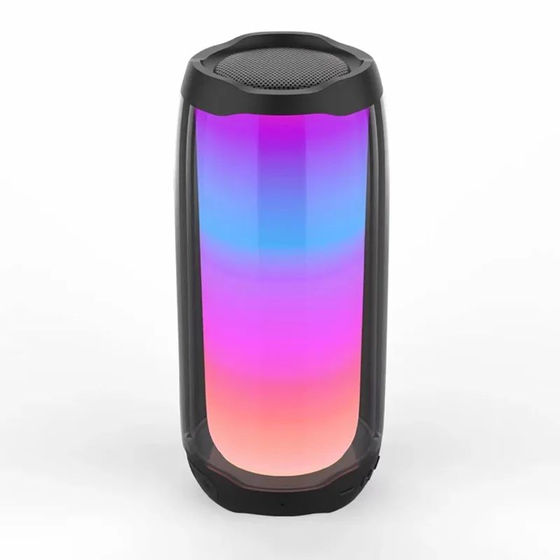 

Pulse 4 Portable blutooth Speakers with 360 degrees LED lights powerful sound and deep bass, Black,white