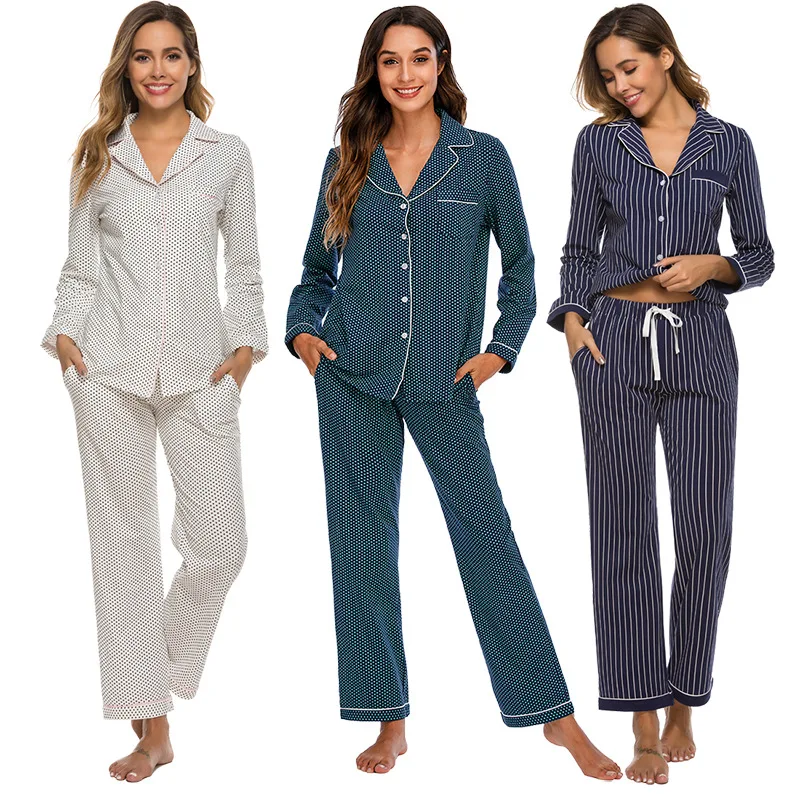 

2021 High quality Custom logo Home wear clothes valentine day 2 piece set 100% cotton casual lounge wear women pajamas, As pictures