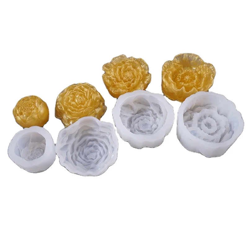 

DIY accessories many flower highlighting stereoscopic flower drop silicone mold, Customized color