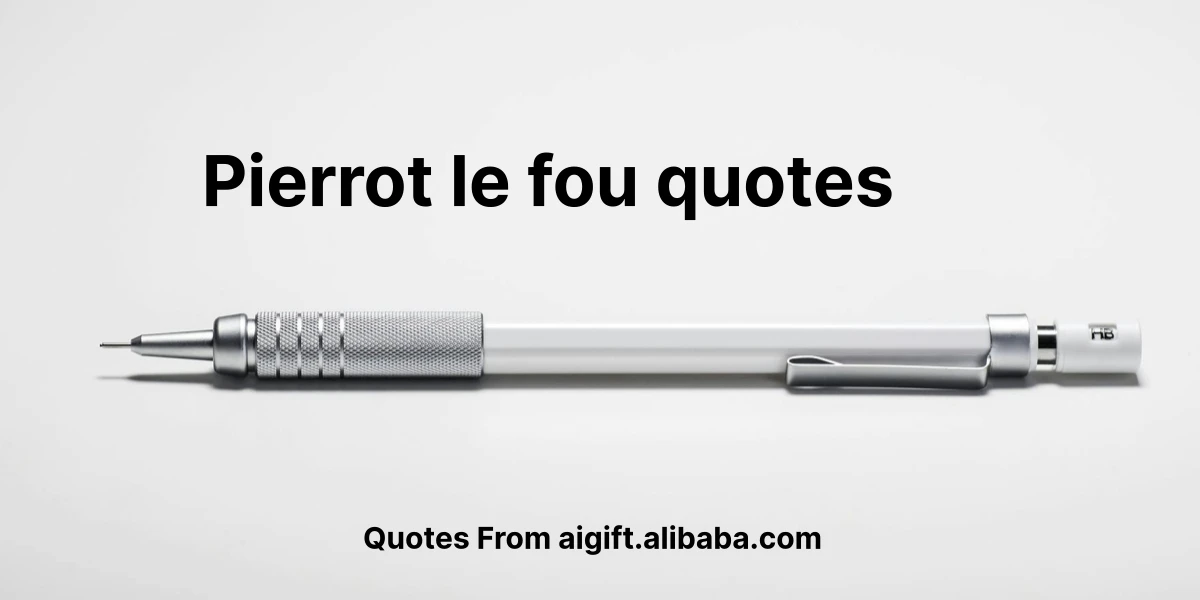 pierrot le fou quotes