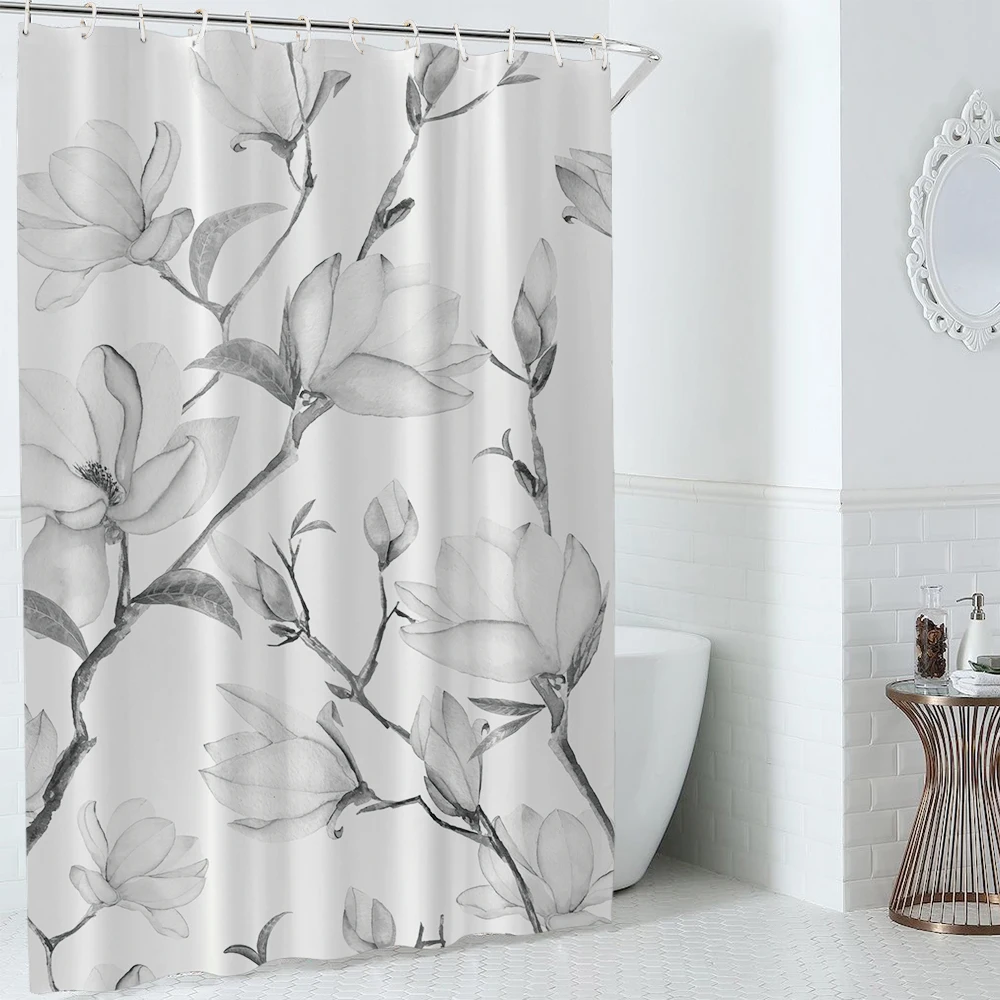 

i@home eco friendly flower 3d design cartoon printed custom shower curtain anti-bacterial polyester, As picture show