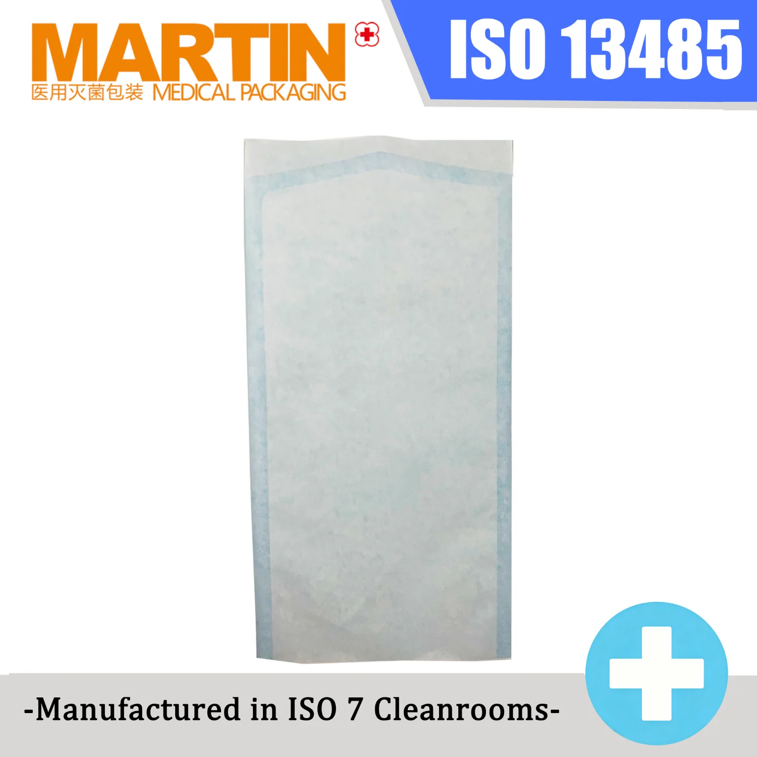 High Barrier White Tyvek Sterile Pouches ISO Class7 Cleanroom Produced Sterilization Pouch for Medical Syringe Needle