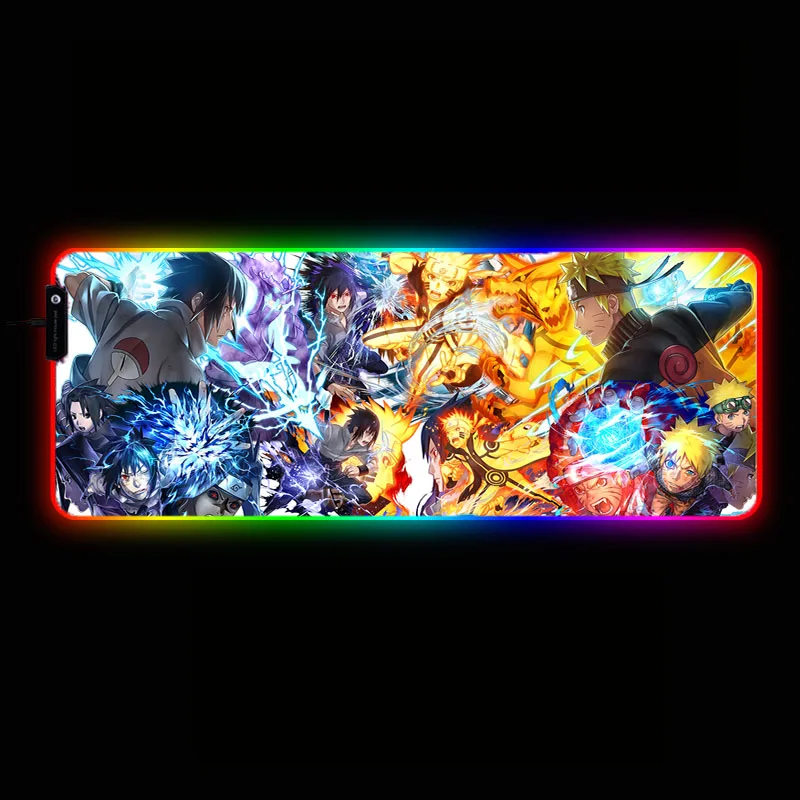 

RGB Gaming Computer Mouse Pad Large Desk Keyboard LED Mice Mat one piece Anime