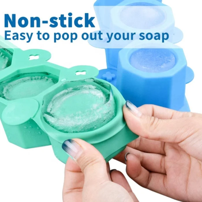 

Hot Selling 3 Cavity Octagon Concrete Cement Flower Potted Plant Pot Silicone Rubber Mold Ice Shot Glass Mold, Blue, green, dark green