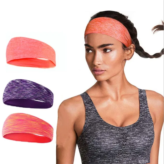 

Sweat-absorbent headband men and women running hair band yoga fitness headband riding dance sports sweatband headband, Picture