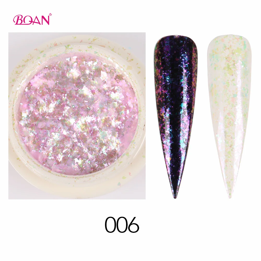 

2021 Decoration Cosmetic Glitter Uv Gel Nail Polish Holographic Reflective Shiny Foil Leaf Gold Chunky Glitter Flakes Nails, Mixed color