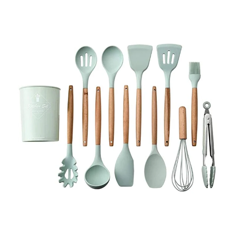 

Durable Practical Heat Resistant Silicone Utensil Kitchenware Kitchen Tool Cookware sets, Customized