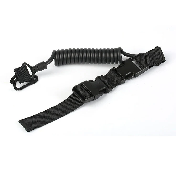 

Outdoor Security Gear Tool Tactical Climbing Safety Rope Elastic Keychain Anti-lost Spring Elastic Rope